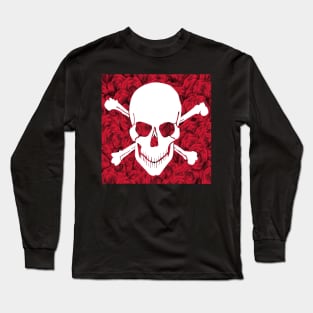 Skull floral frag Long Sleeve T-Shirt